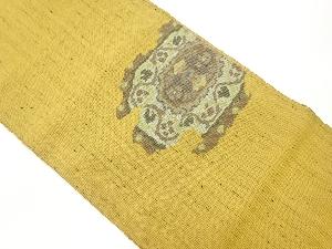 変わり華文模様織出し名古屋帯